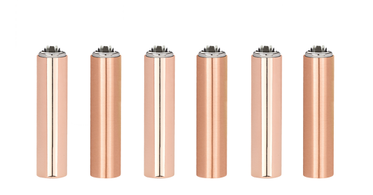 30 Clipper Rose Gold Printed Refillable Classic Lighters - FCP0T079UKH