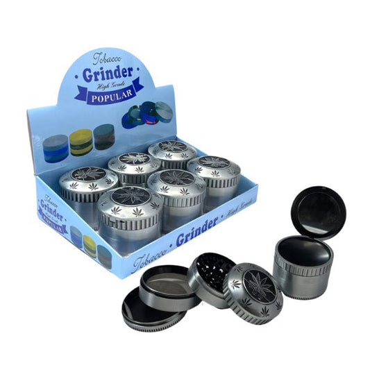 4 Parts Metal Grey 60mm Grinder With Mirror - SMK135K 1MY 02